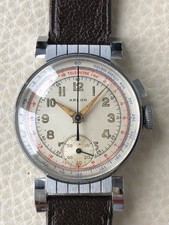 Cronografo Arlon Monopulsante Art Deco.Revisionato Perfetto. Fondo Di Magazzino.