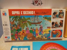APRI L'OCCHIO Vero O Falso In Italiano Completo MB MILTON BRADLEY EG  1972