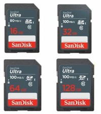 SanDisk 16GB 32GB 64GB SD SDHC SDXC ULTRA Class10 Scheda di Memoria 100MB/s IT