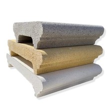 Fanuli Manufatti - 4 Blocchi in Calcestruzzo per Coprimuro, Cemento, Idea