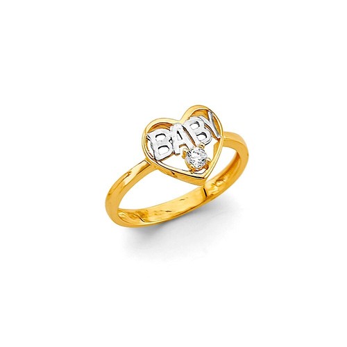 Anello fascia zirconi bambino