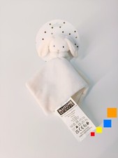 Doudou Plat/Mouchoir Lapin Blanc Crème/Beige Doré Or Maison Maisons Du Monde MDM