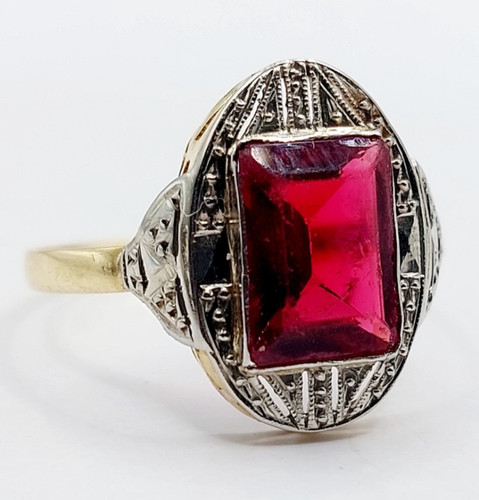 Anello art deco - , oro