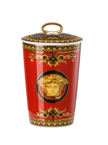 Versace candela medusa rossa - versace, "medusa