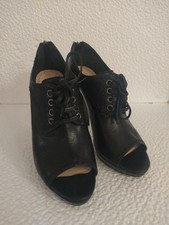 Scarpe Stivaletti Miu Miu N. 38 Pelle Nera