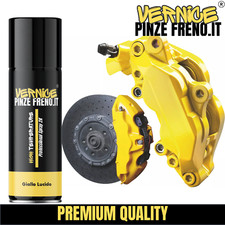 VERNICE SPRAY 2K PER PINZE FRENI GIALLO LUCIDO ALTA TEMPERATURA AUTO MOTO