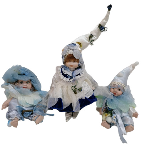 Bambola porcellana set 3 - porcellana-set, da