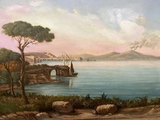 antico dipinto olio su tela De