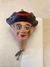 Antica testa di marionetta in terracotta – probabile produzione veneziana