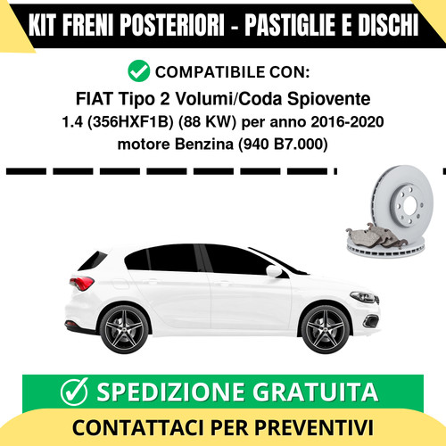 Kit freni posteriori - freni, fiat