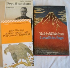 YUKIO MISHIMA - Lotto di 3 Volumi del grande autore Giapponese