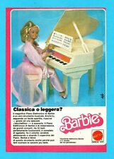 TOP982-PUBBLICITA'/ADVERTISING-1982-BARBIE-PIANO ELETTRONICO-1 foglio