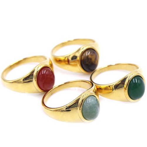 Fede nuziale vintage pietra