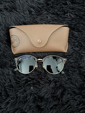 Ray-Ban Clubround RB4246 51-19 145mm Occhiali da Sole Rotondi Nero con Lenti Verdi