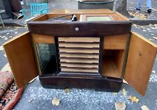 Mobiletto in radica Con Giradischi e Radio