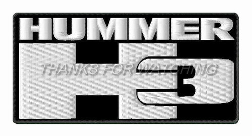 Hummer embroidered patch - h3,