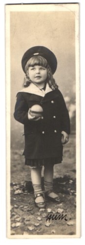 Mini cartolina bambina - , in