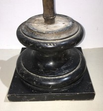 UTILE BASE IN LEGNO TORNITO-EBANIZZATO-PER SUPPORTO SCULTURE E ARTE VARIA