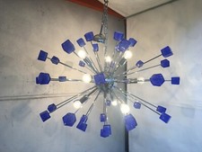 Lampadario Sputnik contemporaneo in vetro di Murano
