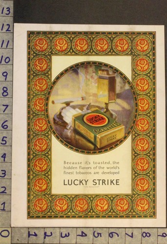 1926 tobacciana lucky strike - tobacciana,