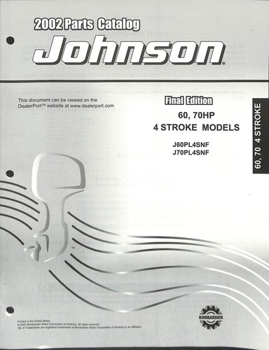Catalogo ricambi johnson e - 60,