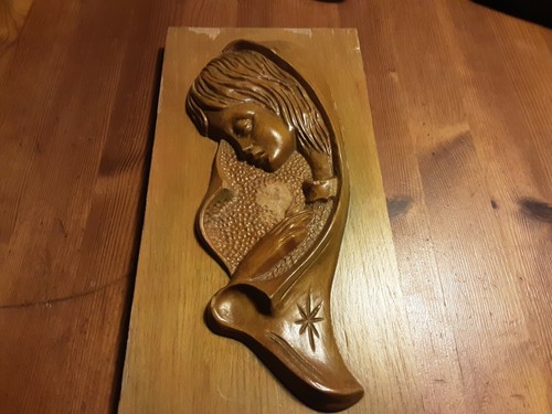Madonna legno scolpita - legno,