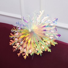  Ciondolo Colorato Ventaglio Neve Artigianale Decorazione da Appendere per Natale Matrimonio