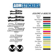 kit adesivi stickers decoro