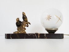 Lampada Art Déco Con Uccelli