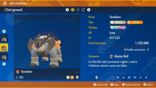 Terrakion 6iv masterball - br,