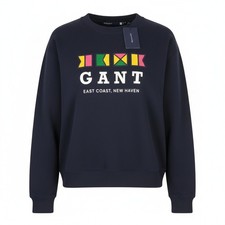 GANT Felpa Donna Con Logo Blu