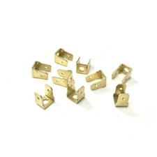 Terminale Lucar vanga maschio doppio angolo destro 6,3 mm con foro M4