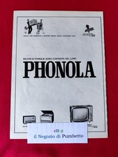 Advertising - Pubblicità ITALIA ( 1964 ) : PHONOLA Tv Radio Condizionatori