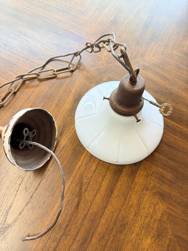 Vecchia lampada sospensione - lampada, a
