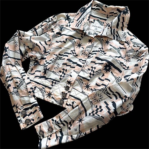 Giacca camicia chanel cropped - camicia,