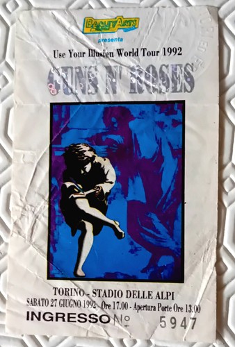 Biglietto concerto gun - concerto, gun's'roses