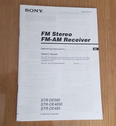 Sony str de585 - sony, str-de585,