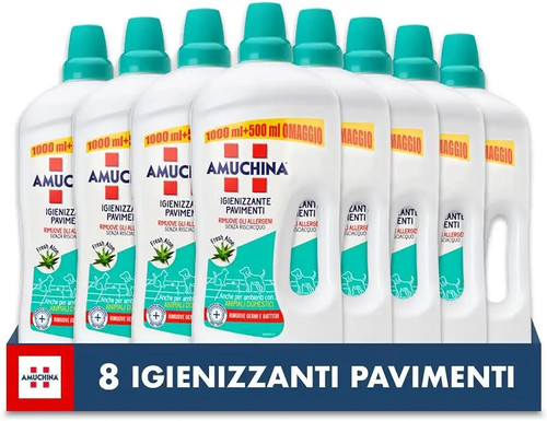 Amuchin floor sanitizing - 8x,