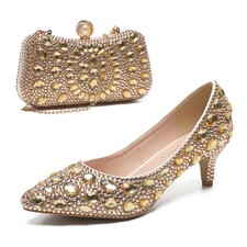 Scarpe da sposa con strass per