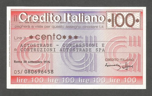 Italy credito italiano 100 - -,