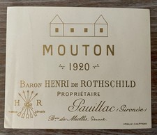 Étiquette Château Mouton