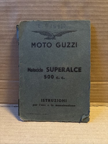 Moto guzzi libretto 1953 - guzzi,
