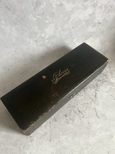 Antique 19C Black Leather