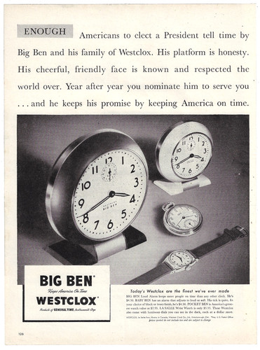 Pubblicità stampa orologio