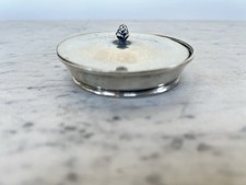 CONTENITORE CON COPERCHIO IN ARGENTO DEL 900 PUNZUNATURA 800 OLD SILVER BOX