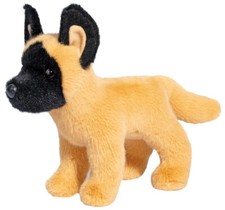 Peluche cane Douglas Brent 8" belga Malinois coccola pastore giocattolo
