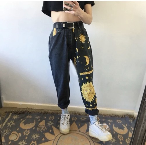 Jeans sun moon - star, donna