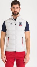 NUOVO uomo PRADA NORTH SAILS NEW YORK GILET grigio uk taglia L eur M usa S prezzo consigliato £ 185 j.