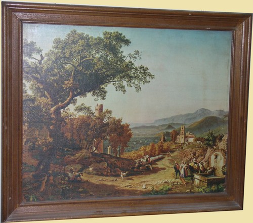 Antico quadro riproduzione - antico,