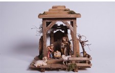Christmas lantern with wooden